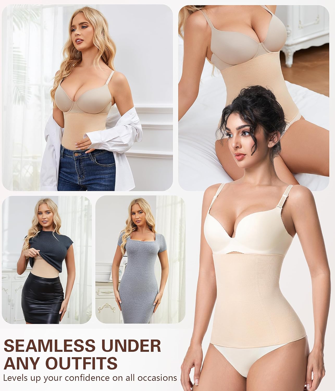 sellto Waist Trainer for Women Tummy Control Postpartum Recovery Belt Waist Cincher Body Shaper - Image 6