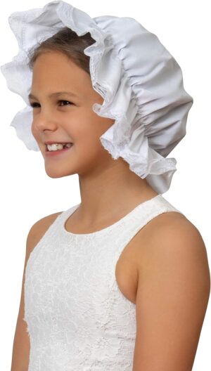 Skeleteen White Mob Cap Accessory &...