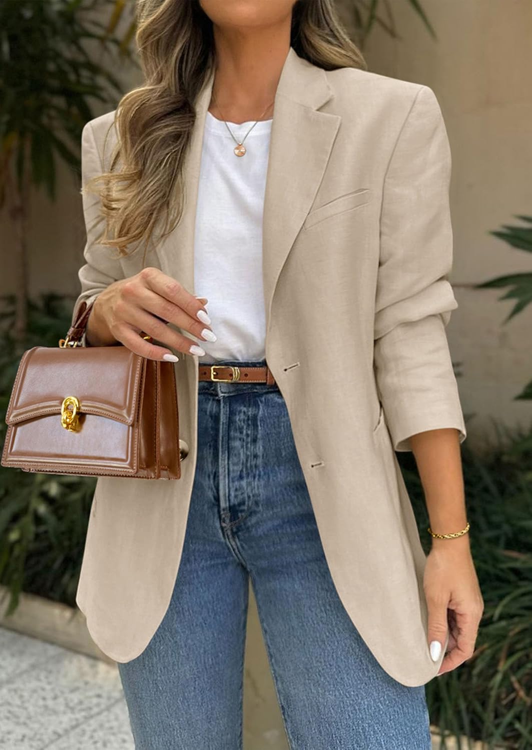 PRETTYGARDEN 2026 Blazers for Women Business Casual Long Sleeve Lapel Open Front Suit Jacket Work Blazer with Pockets - Image 3