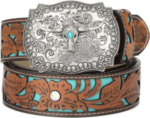 XZQTIVE Women Men Genuine Leather B...