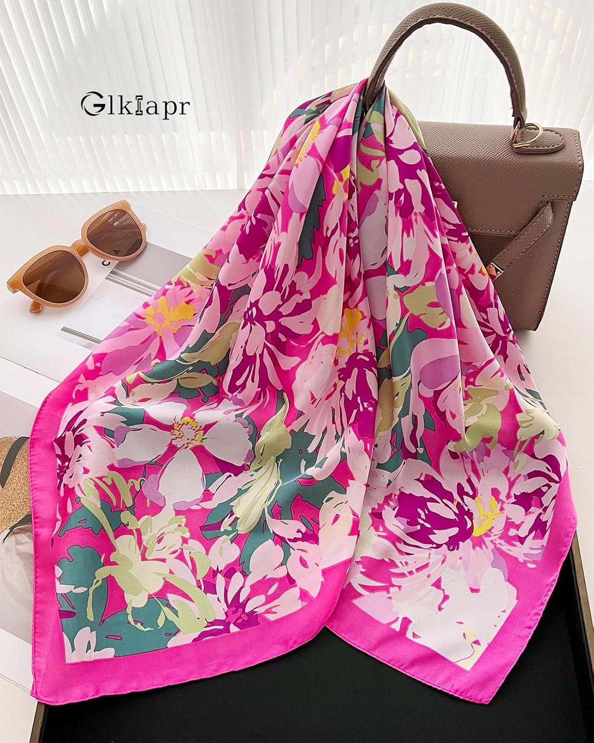 Satin Bandana Headscarf for Women Silky Hair Scarves for Fashion Lightweight - Image 6
