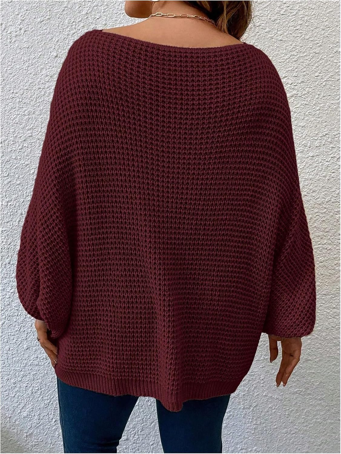 SOLY HUX Women's Plus Size Oversized Sweater Fall Fashion Crewneck Long Sleeve Casual Pullover Tops - Image 2
