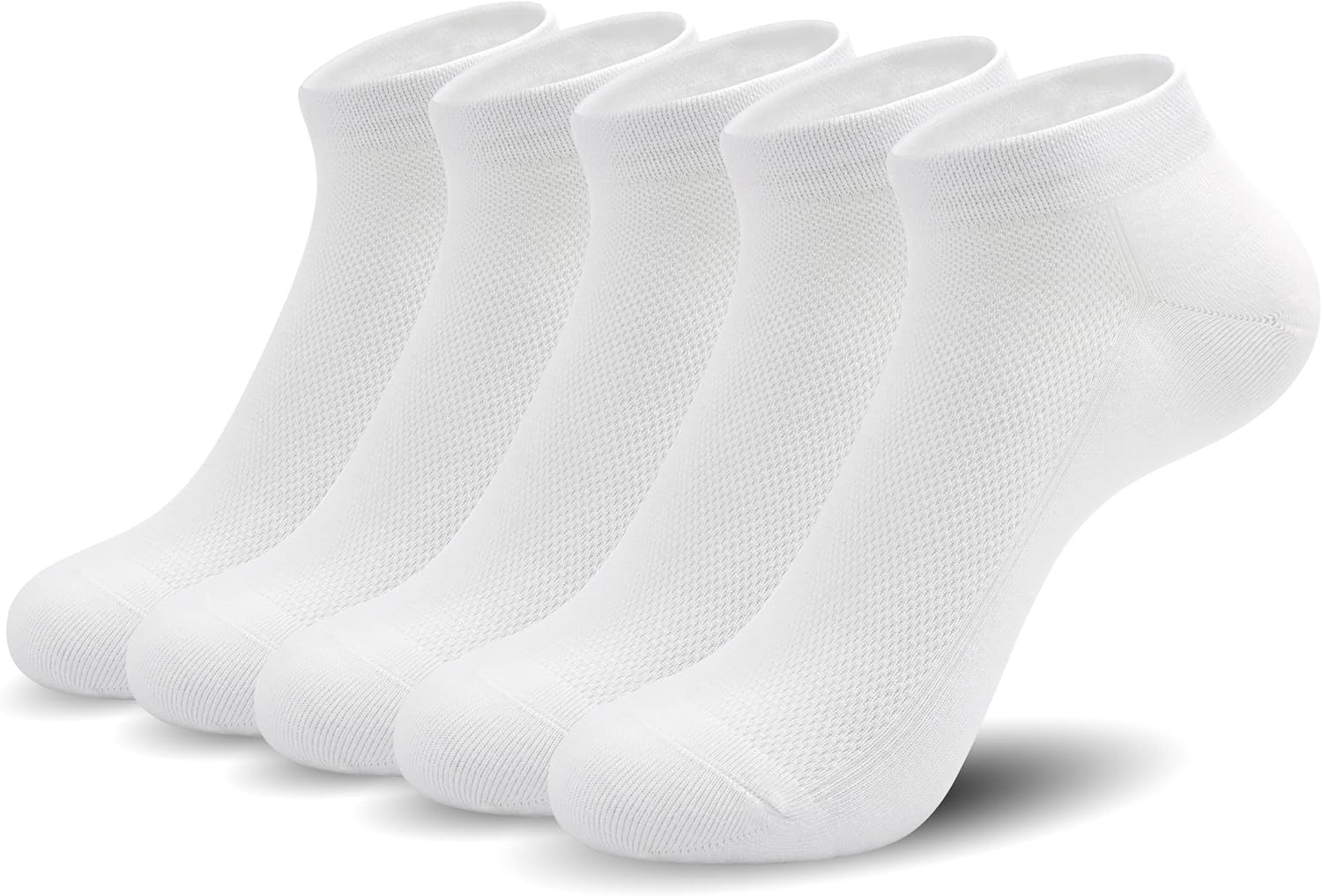 SERISIMPLE Ultra-Thin Comfort Viscose Bamboo Mesh Ankle Socks for Women -Breathable Lightweight Low-Cut Socks 5 Pairs