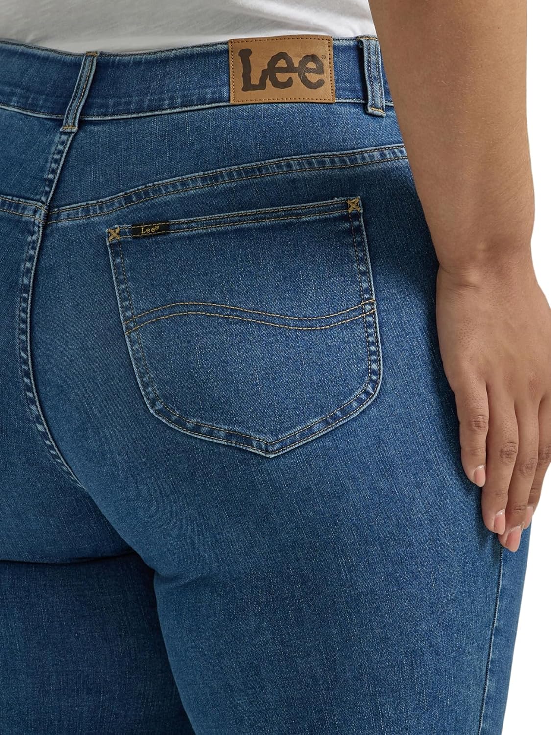 Lee Women's Plus Size Ultra Lux Comfort with Flex Motion High Rise Skinny Jean - Image 5
