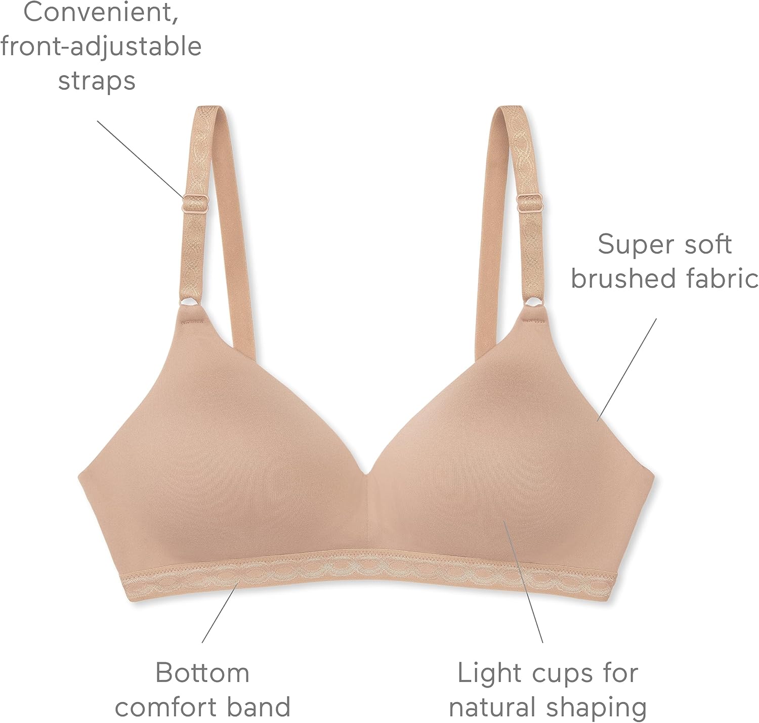 Warner's Womens Women's Cloud 9® Super Soft Wireless Lightly Lined Comfort Bra 1269 - Image 4