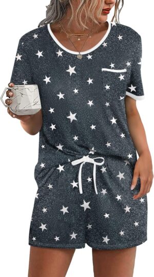 Ekouaer Pajama Set for Women 2 Piec...