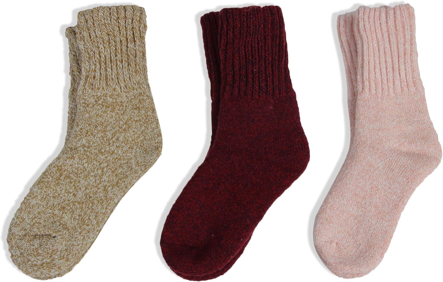 BomKinta Boot Socks for Women Winter Solid Thick Warm Socks Cozy Crew Socks Christmas Gift - Image 3