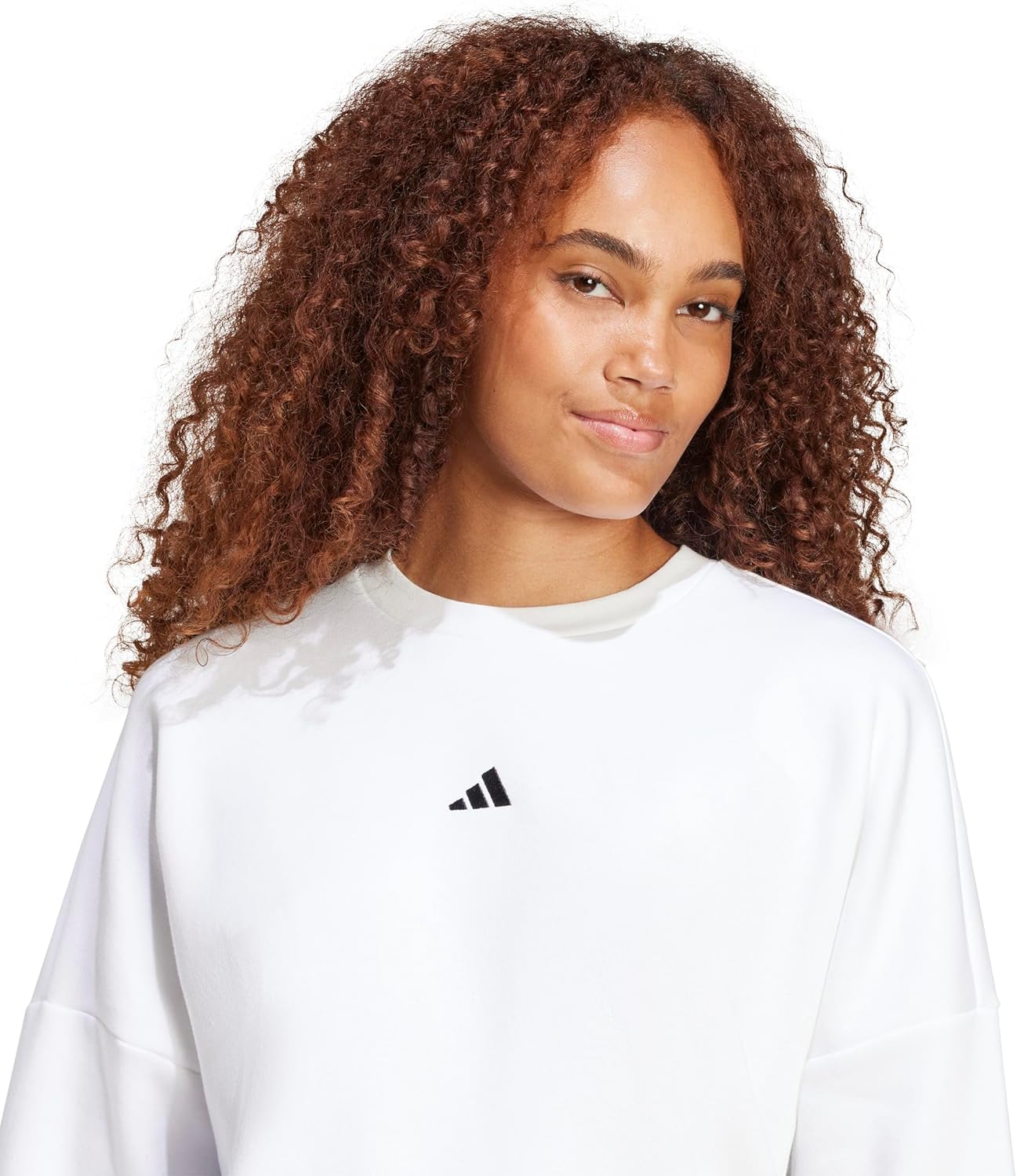 adidas Women’s Essentials Small Logo Feel Cozy Sweatshirt - Image 3