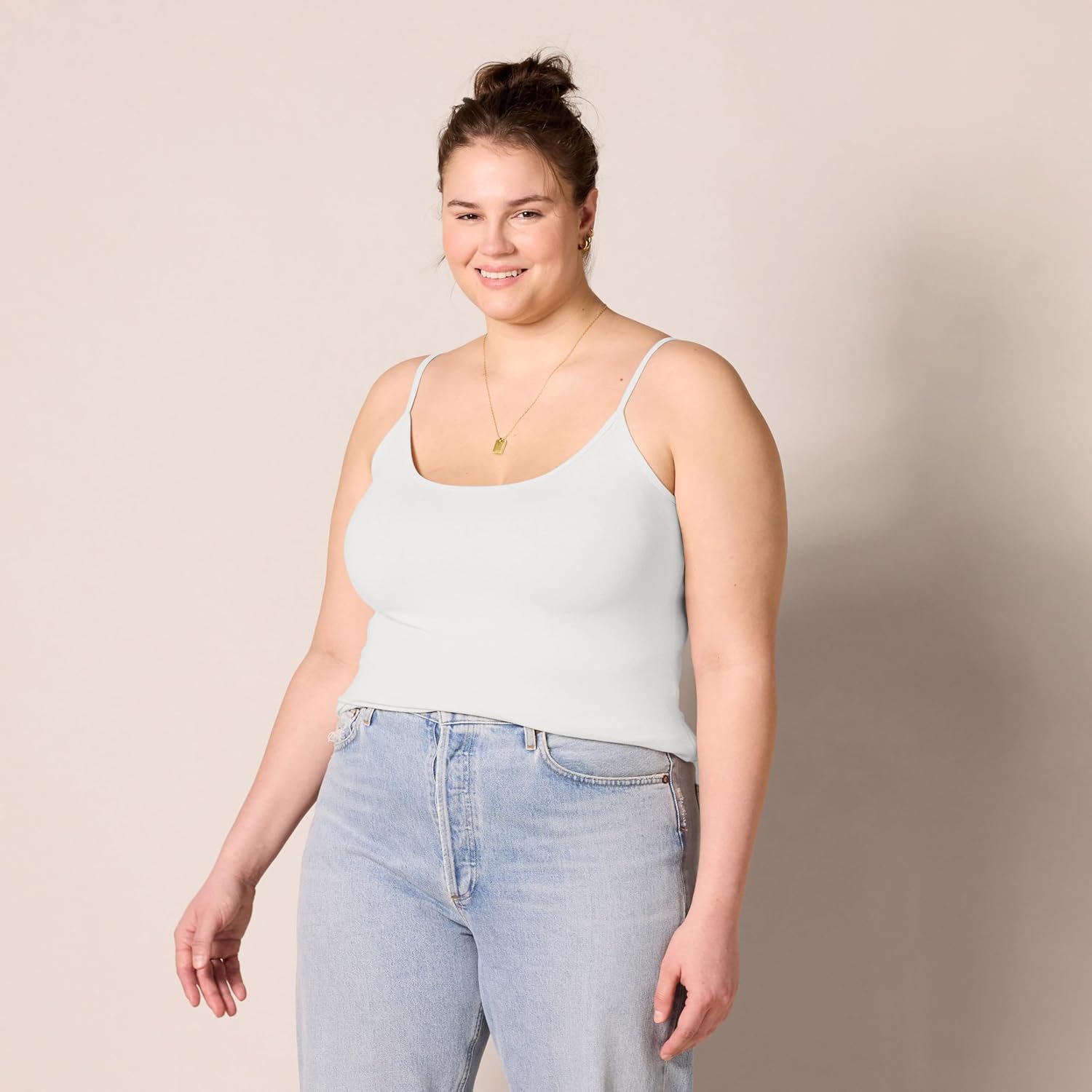 Amazon Essentials Women's Slim-Fit Camisole for Layering and Everyday Wear, Pack of 4 - Image 6
