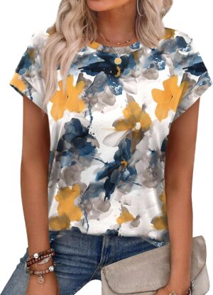 Alaroo Womens Summer Tops Short Sle...