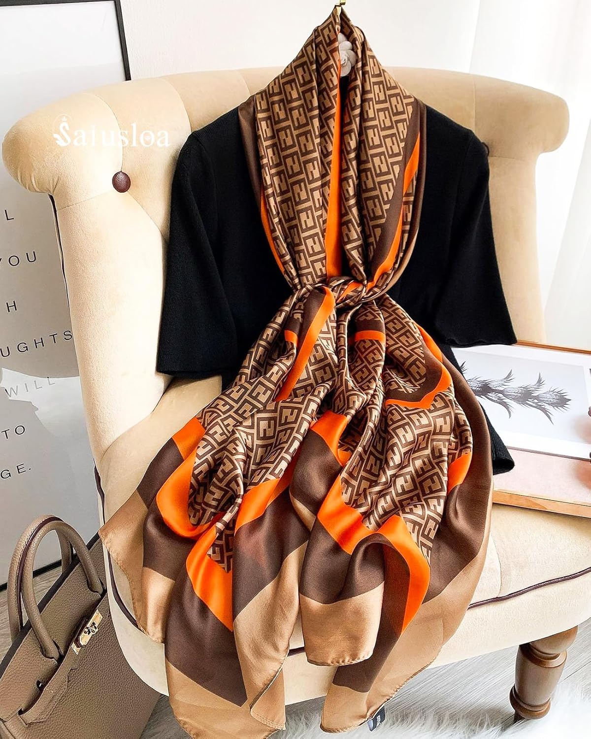 Dress Scarves Shawl Wraps Long Silky Scarf for Women Dressy Fashion Lightweight for Decorative Formal Evening Gowns - Image 6