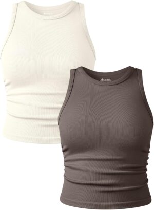OQQ Women’s 2 Piece Tank Tops...