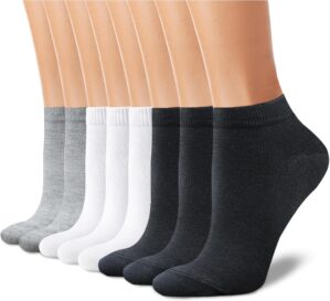CHARKING 8 Pairs Ankle Socks for Wo...