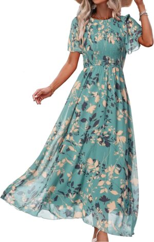 Simplee Womens Casual Floral Summer...