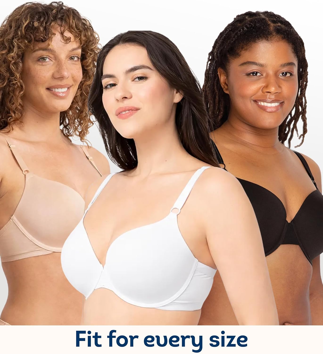 Fruit of the Loom Women's Smooth Cotton T-Shirt Bra - Ultra-Soft, Flexible, and Invisible Under Tees - Image 6