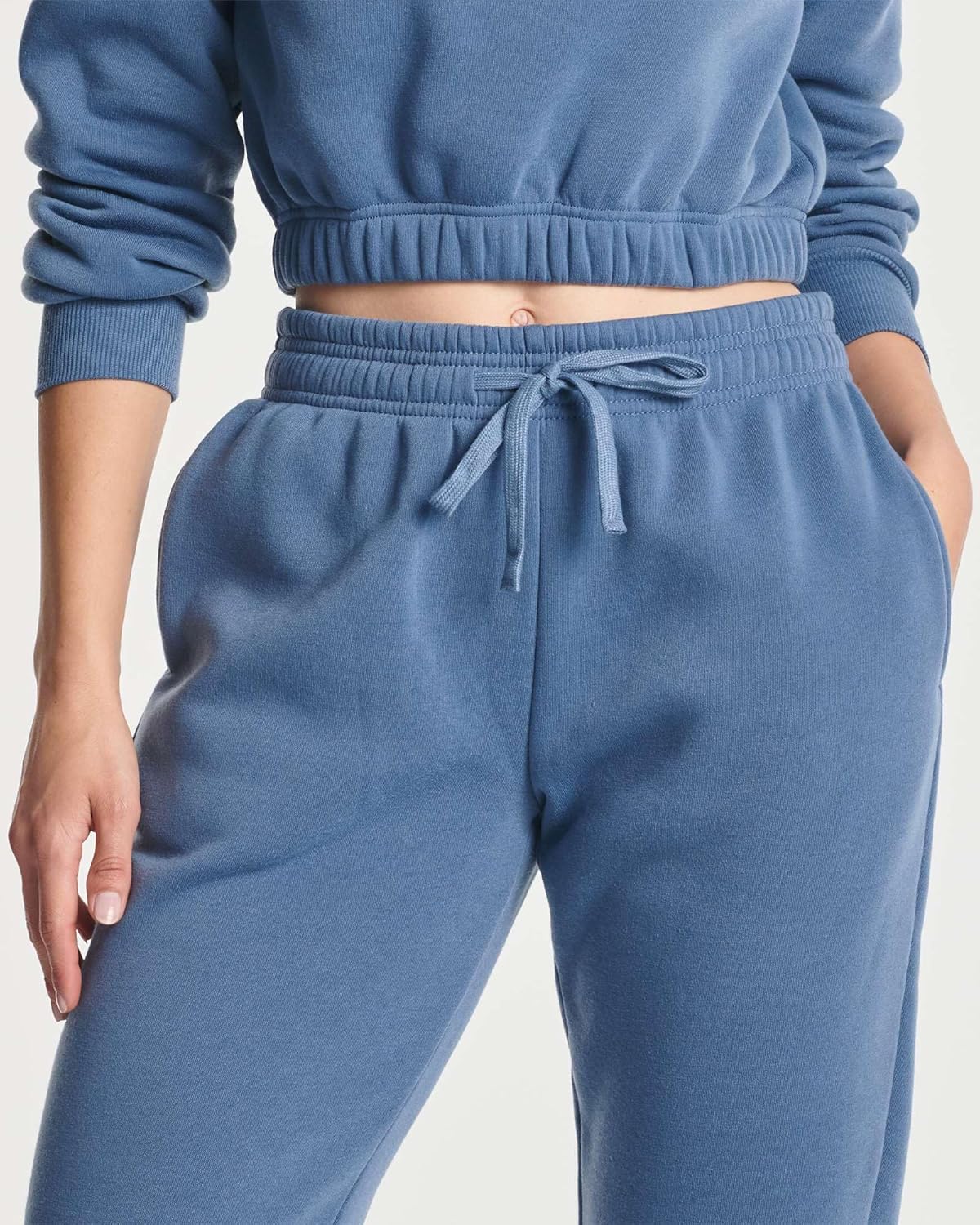 Real Essentials 3 Pack: Women's Fleece Jogger Sweatpants (Available in Plus Size) - Image 5