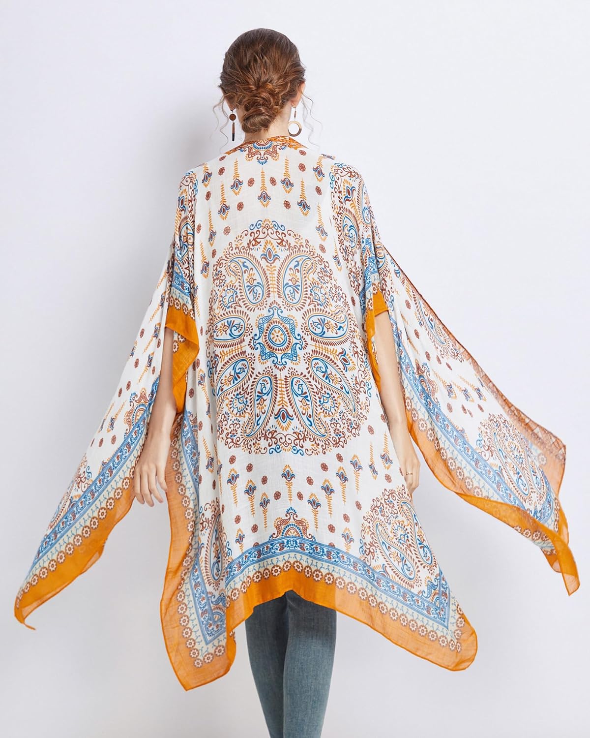 Kimonos for Women Casual Swimsuit Coverup Lightweight Boho Kimono Cardigans for Summer - Image 8