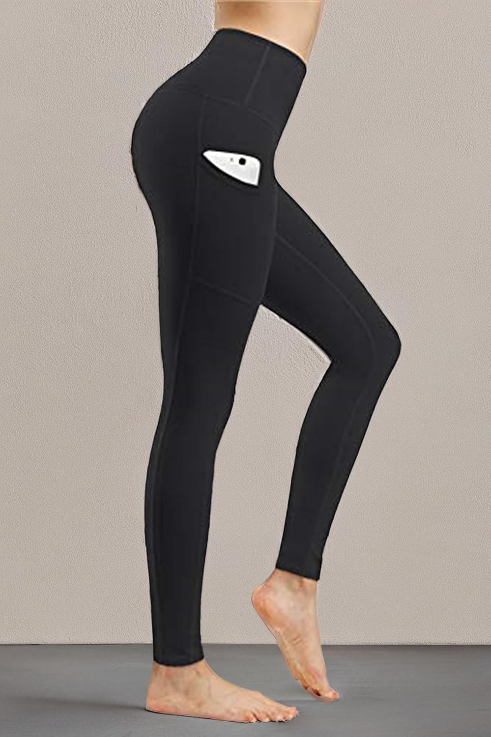 Fengbay 2 Pack High Waist Yoga Pants with Pockets, Tummy Control Workout Running Yoga Leggings for Women - Image 6