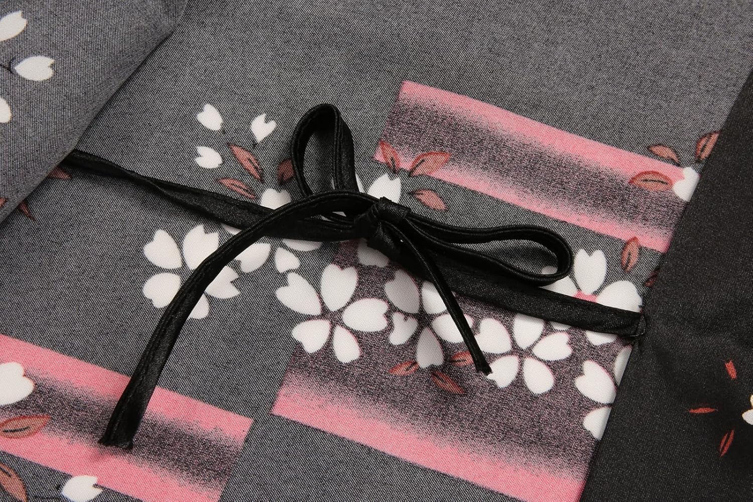 Women's Floral/Patterned Silky Kimono Robes Long Satin Bathrobes Sleepwear Loungewear - Image 5