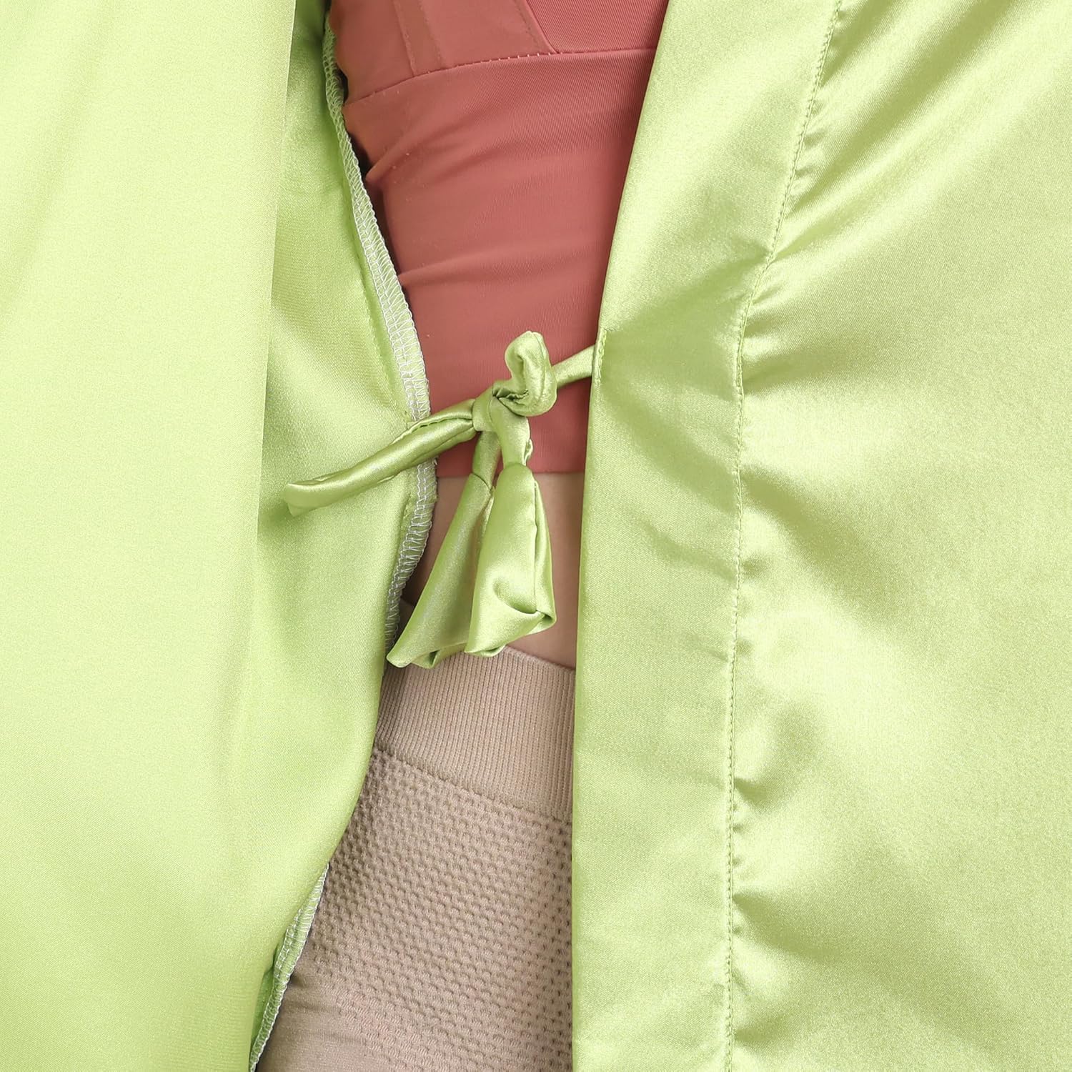 Silk Robes for Women Ankle Length Satin Kimono Robes with Belt Bridemaids Sleepwear Bachelorette Nightgown - Image 7