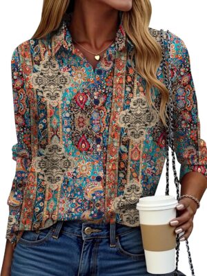 ZEAGOO Button Down Shirt for Women ...