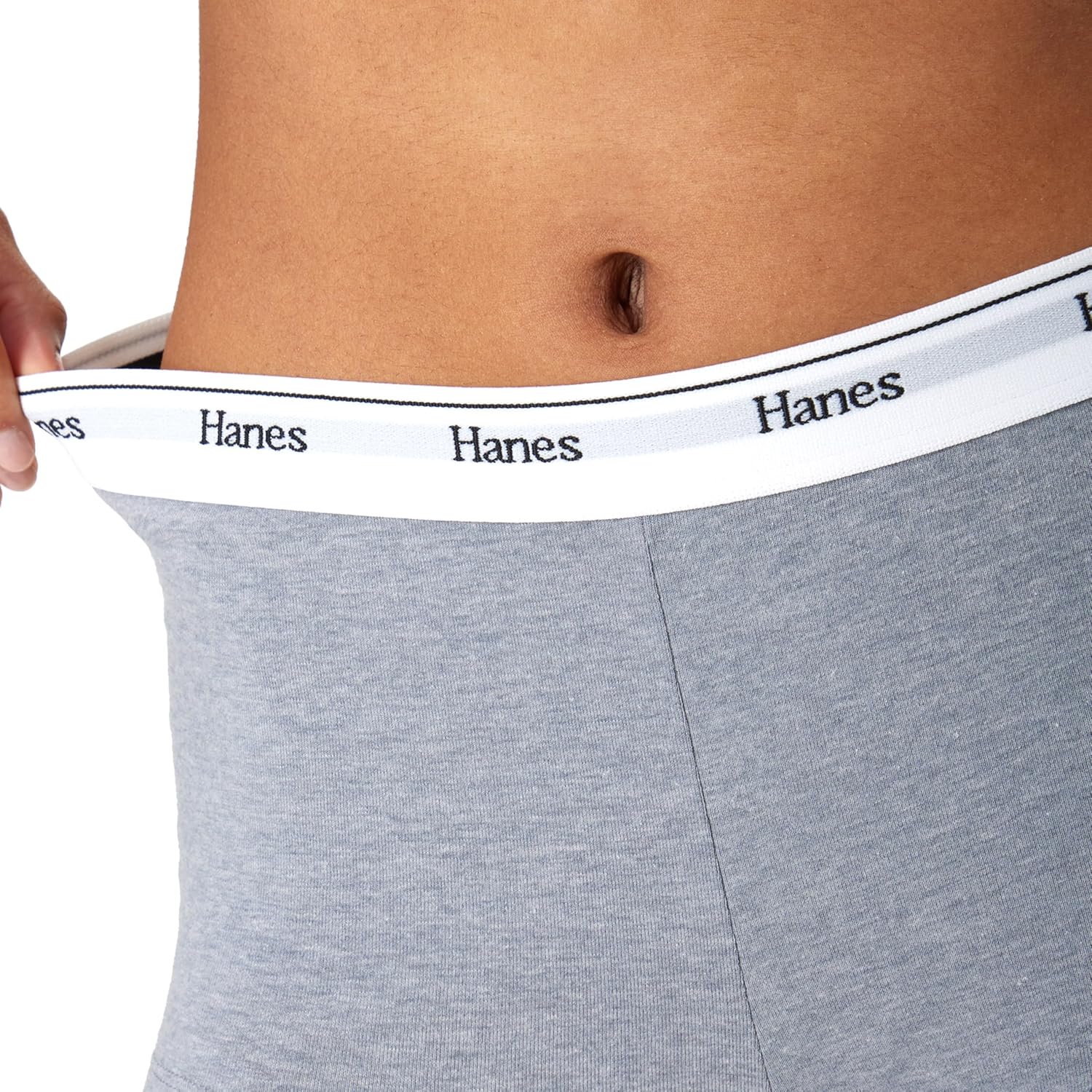 Hanes Women's Originals Boyshort Underwear, Breathable Stretch Cotton Boyshort Panties, 4-pack - Image 5