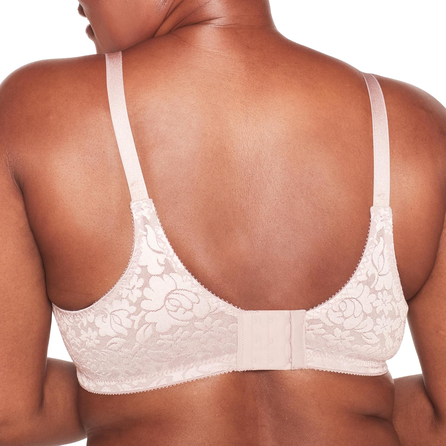 Bali Women's Wireless Lace Bra, Double Support Lace Bras for Women, Stay-in-Place Straps, Full Coverage, Comfortable - Image 3
