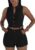 XXTAXN Women’s Sexy V Neck Rompers One Piece Short Jumpsuit with Belt And Pockets