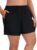 Women’s Plus Size Swim Shorts High Waisted Bathing Suit Bottoms Long Swimsuit Board Short Tankini Trunks with Pocket