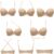 Plusexy Women’s Push Up Strapless Bra Thick Padded Underwire Convertible Multiway Bras