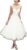 Women’s Elegant Sheer Vintage Short Lace Wedding Dress for Bride
