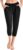 Walifrey Capri Pants for Women with Pockets, Cropped Joggers Drawstring Sweatpants for Lounging Workout and Gym