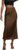 SOLY HUX Women’s Elegant Satin Skirts High Waisted Flared Casual Work Office Fishtail Midi Skirt