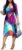 Womens Plus Size Summer Dresses Sexy V Neck Midi Dress Faux Wrap Dress 3/4 Sleeve Boho Casual Floral A-Line Skirts