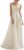 Abaowedding Women’s Wedding Dress Lace Double V-Neck Sleeveless Evening Dress