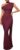 Isolde Women’s One Shoulder Formal Evening Gown Built-in Bra Ribbon Elegant Bodycon Mesh Ruched Maxi Dress