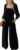 DOKOTOO Women’s Casual Loose Overalls Jumpsuits One Piece Sleeveless Wide Leg Long Pant Rompers With Pockets