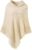 Ferand Ladies’ Hooded Cape with Fringed Hem, Crochet Poncho Knitting Patterns for Women