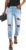 Women’s Distressed Mid Waisted Boyfriend Jeans Loose Fit Ripped Stretchy Denim Pants