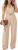 Pink Queen Jumpsuits for Women Dressy V Neck Short Sleeve Wide Leg Rompers Business Casual One Piece Outfits