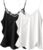 Ekouaer Women’s Satin Camisole Lace Silk Satin Pajama Tank Tops V Neck Soft Spaghetti Strap Loose Sleepwear