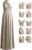 72styles Infinity Dress with Bandeau, Convertible Bridesmaid Dress, Long, Plus Size, Multi-Way Dress, Twist Wrap Dress