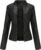 DEAR MODEL Faux Leather Jacket Women Bomber Jacket Women’s Belted Motorcycle Jacket