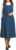 AmeriMark Women’s Denim Pintuck Jumper Dress with Adjustable Ties, Button-Front Placket, Side Pockets, 100% Cotton