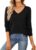 QUALFORT Women’s 100% Cotton Sweater, Basic Lightweight Long Sleeve Pullover