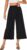Vrtige Women’s High Waist Pleated Wide Leg Cropped Trousers Pants with Pocket