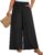 LONGYUAN Womens Plus Size Wide Leg Casual Palazzo Pants with Pockets 1X-5X