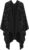 Womens Rhinestones Open Front Poncho Shawl Wrap Cape Ruana Travel Blanket Cardigan