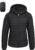 Womens Puffer Jacket Lightweight Packable Winter Light Coat Full-Zip Hooded Outerwear for Travel