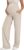 G4Free EverGoing Maternity Pants Over the Belly Yoga Dress Work Stretchy Lounge Pregnancy Wide Leg Trousers with Pockets